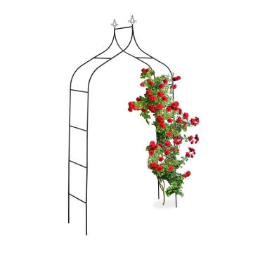 Augu arka Relaxdays, Melna, 140 × 260 × 38 cm