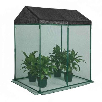 Тепличная палатка для растений Relaxdays 10052810.0, Дверь на молнии, 150 × 130 × 90 см