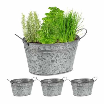 Augu podu komplekts Relaxdays 10037395.0, 4 gab, 29 × 15,5 × 17,5 cm