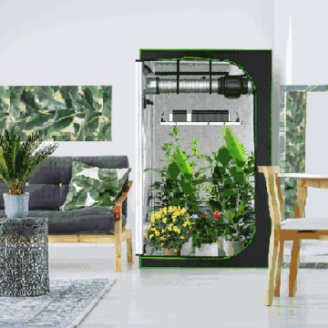 Grow tent, double ventilation, 122 × 122 × 201 cm