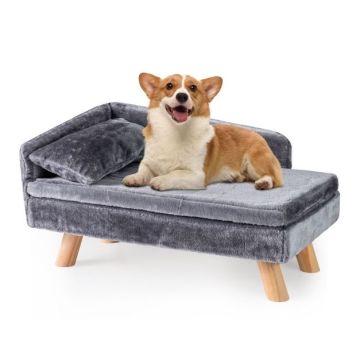 Pet Sofa Bed, Grey, 71 × 43 × 40 cm