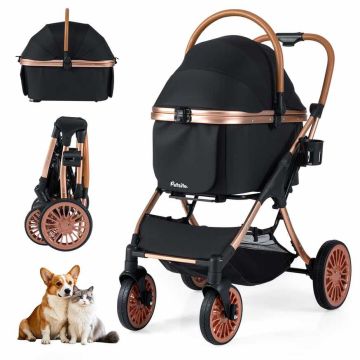 Pet Stroller, 3-in-1, 88.9 × 101.6 × 60.96 cm