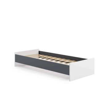 Gulta Karo 193,6x37x94 cm, pelēka/balta