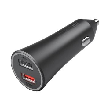 Automašīnas lādētājs Xiaomi Mi 37W Dual-Port Car Charger, 2 porti, Melna
