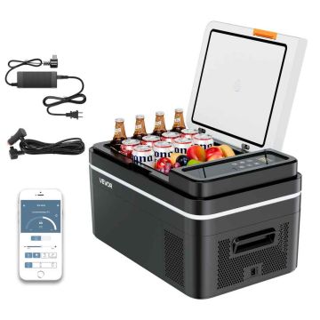 Automašīnas kompresora ledusskapis VEVOR BCD25-F005C, 22 l, 623 × 378 × 325 mm