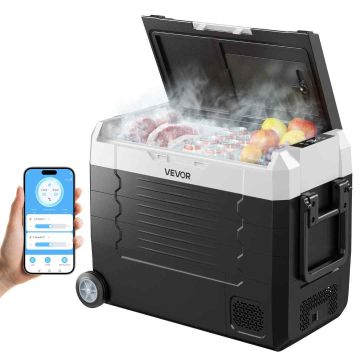 Automašīnas ledusskapis VEVOR EA45-D, 45 l, divas zonas, 69,1 × 39 × 51 cm