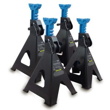 Automobiļu pacelšanas statņi Bituxx, 12 t, 4 gab, 33 × 30 × 51–78 cm