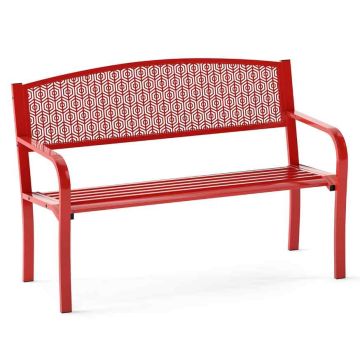 Dārza sols 128x60x86cm, sarkanas krāsas