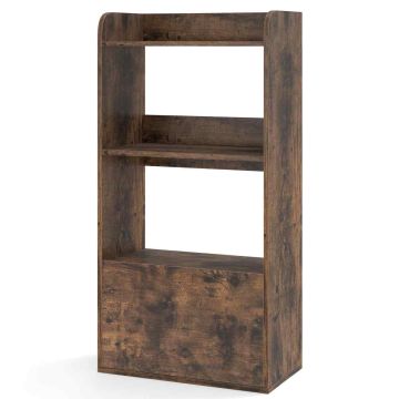 Напольная полка 55x29x105см, коричневого цвета