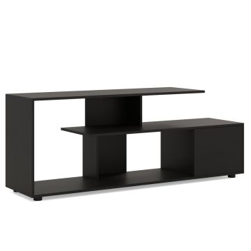 TV galds 152x38x58,5cm, melnas krāsas