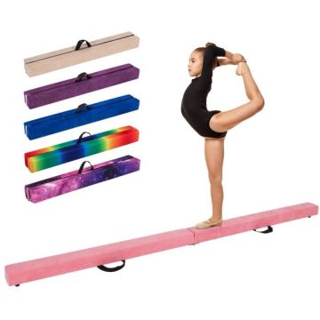 Gymnastics balance beam, foldable, multi-colored
