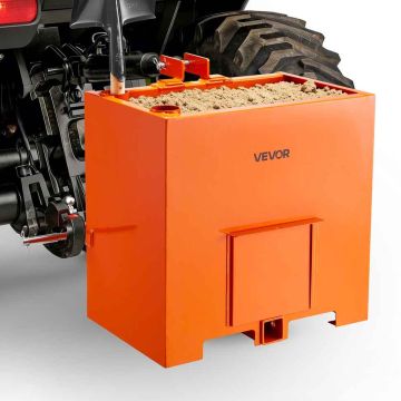 Balasta kaste VEVOR traktoriem, 363 kg, 0,14 m³, Oranža, 71 × 65,5 × 50,5 cm