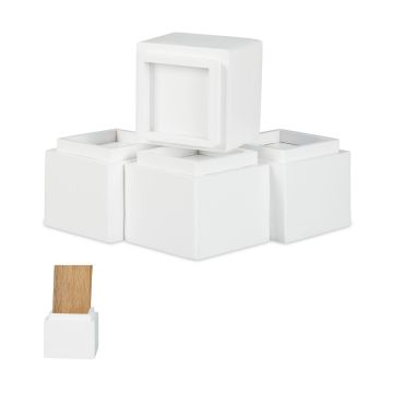 Мебельные подставки Relaxdays, 4 шт, 11,5 × 10 × 11,5 см