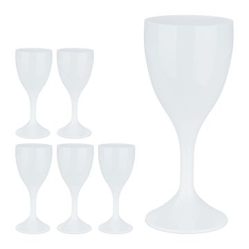 Balstvīna glāzes Relaxdays 10044220.0, 6 vnt, Ø 8 × 19,5 cm