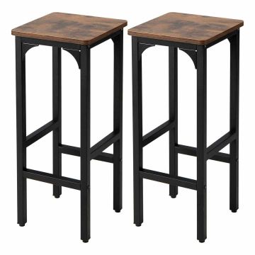 Bāra krēslu komplekts, 2 gab., regulējams augstums, 30,48 × 71,12 × 30,48 cm