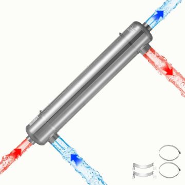 Теплообменник для бассейна VEVOR MF-360K, 360K BTU/h, 133 × 153 × 832 мм