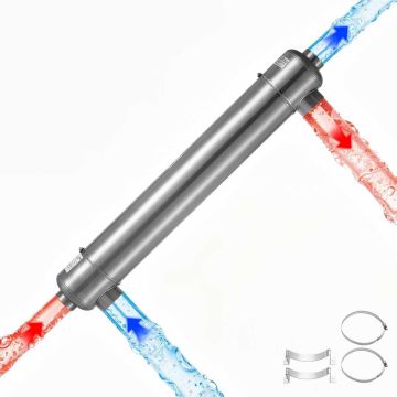 Теплообменник для бассейна VEVOR MF-600K, 600 kBTU/h, 133 × 158 × 940 мм