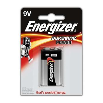Baterija Energizer 9V/6LR61, 1 gab