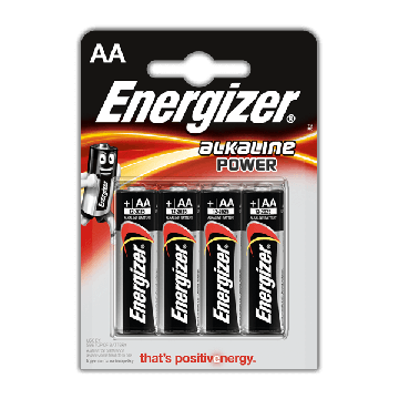 Energizer Alkaline Power AA/LR6 baterijas, 4 gab