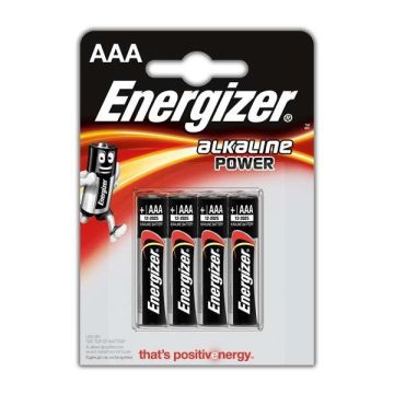 Baterijas Energizer Alkaline Power AAA/LR03, 4 gab