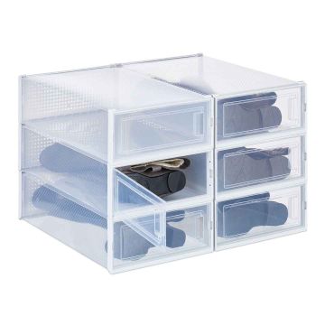 Apavu kastu komplekts Relaxdays 10048038.0, 6 gab, 31,5 × 13,5 × 52 cm