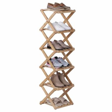 Apavu plaukts Relaxdays 10053047_406, 6 līmeņi, 28 × 105 × 28 cm