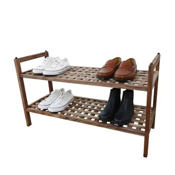 Apavu plaukts Relaxdays, 2 plaukti, 69 × 41 × 26 cm