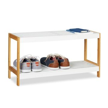 Apavu plaukts Relaxdays, 2 plaukti, 70 × 36,5 × 26 cm