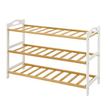 Полка для обуви Relaxdays, 3 яруса, до 9 пар, 70 × 48 × 25 см