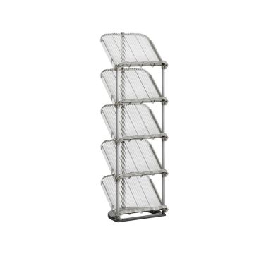 Apavu plaukts SONGMICS LPC049GZ01, 5 līmeņi, Pelēka, 24,5 × 28,4 × 102,5 cm
