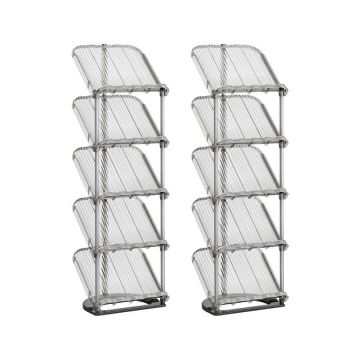 Apavu plaukts SONGMICS LPC050GZ01, 5 līmeņi, Pelēks, 24,5 × 28,4 × 102,5 cm