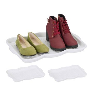Поддон для обуви Relaxdays 10039655.0, 3 шт, 48 × 3 × 34 см