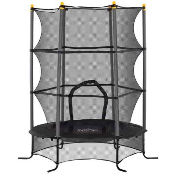 Батут Homcom 163x163x190см, черный/темно-серый цвет
