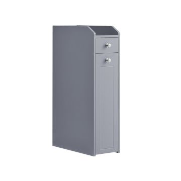 Шкафчик для ванной 40х18х70см., серый