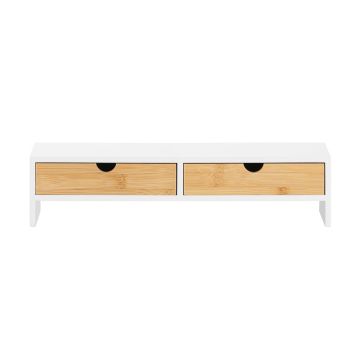 Подставка для монитора 47x18x11см., белого/светло-коричневого цвета