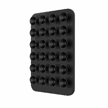 Automašīnas tālruņa turētājs Fixed MagMate, ar piesūcekņiem, Melna, 100 × 125 × 18 mm