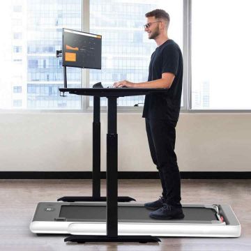 Treadmill, 2 in 1, White, 124 × 107 × 68.5 cm