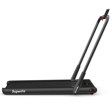 Treadmill, Electric, Foldable, Black, 124 × 107 × 69 cm