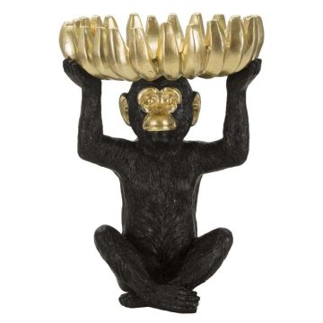 Pērtiķa dekors Mauro Ferretti Monkey Tray Banane, 23 × 31,5 × 23 cm