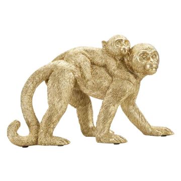 Pērtiķienes ar mazuli skulptūra Monkey Mom, 29,5 × 18,5 × 11,5 cm