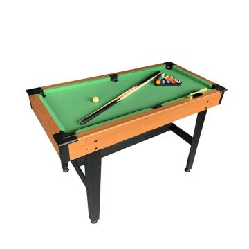 Biljarda galds Relaxdays 10051749.0, ar piederumiem, 2 kijām, 16 bumbām, 120 × 78 × 61 cm