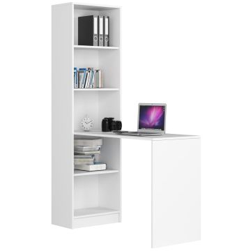 Письменный стол с полкой NORE Smart, белый
