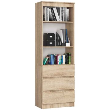 Офисный стеллаж CLP R60, 3 ящика, 60 × 180 × 35 см