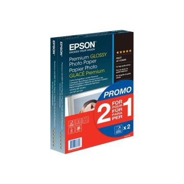 Glancēts fotopapīrs Epson Premium Glossy Photo Paper, 80 loksnes, 100 × 150 mm