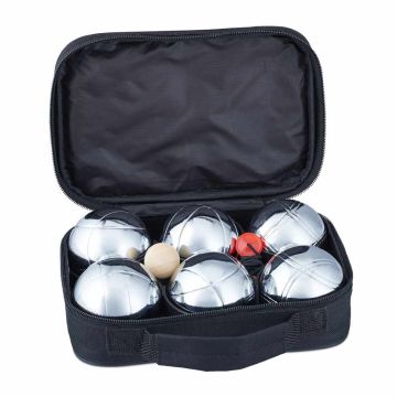 Boules spēles komplekts Relaxdays, 6 bumbas, 22,5 × 16 × 7 cm
