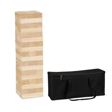 Torņa spēle Relaxdays 10035427.0, XL, 54 klucīši, Daudzkrāsains, 16,5 × 63 × 16,5 cm