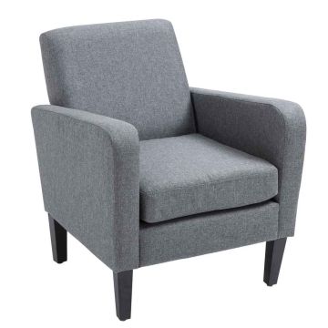 Krēsls Homcom 66x72x74cm, pelēkas/melnas krāsas