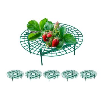 Zemeņu balstu komplekts Relaxdays, 6 gab, Zaļa, 10 × 30 cm