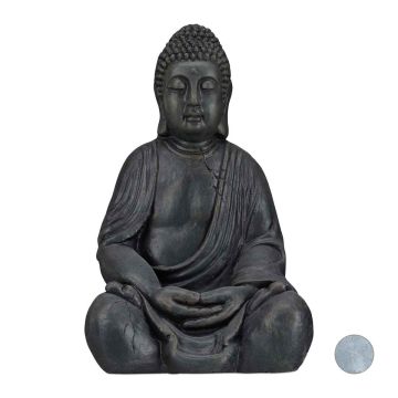 Budas figūra Relaxdays, meditējoša, 30 × 50 × 25 cm