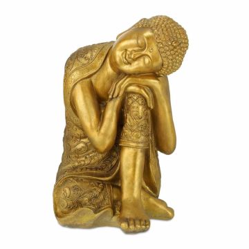 Dārza Budas figūra Relaxdays 10035611.0, Zeltaina, 40 × 61 × 37 cm